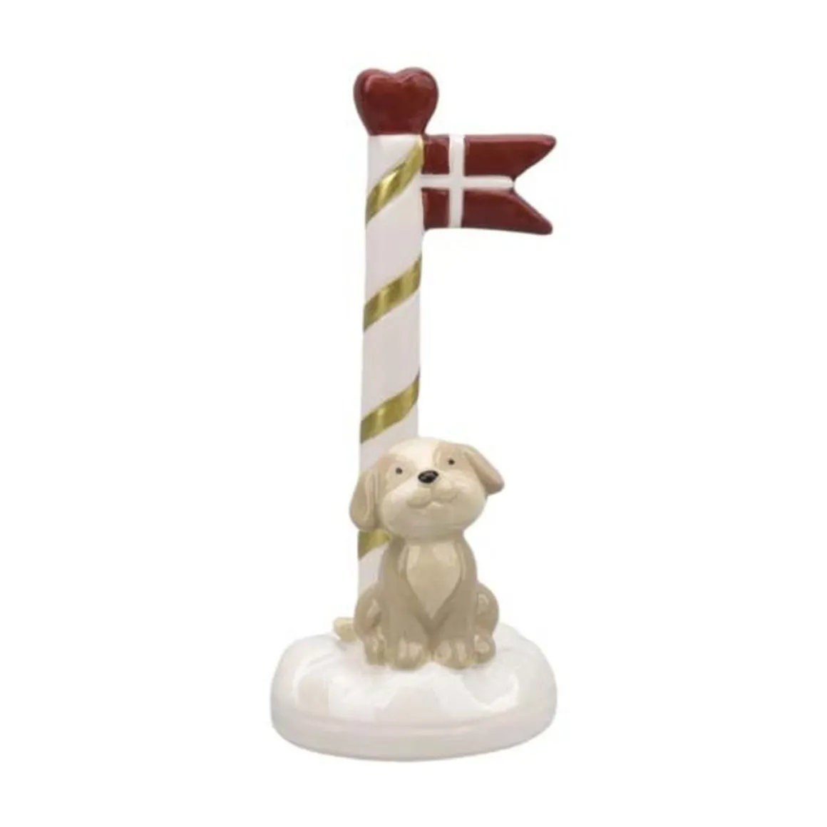 Hund Dekorationsfigur Gul