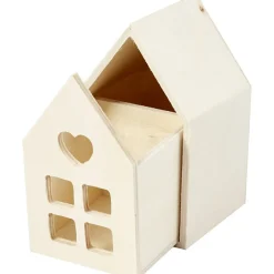Hus Dekoration Træ Beige