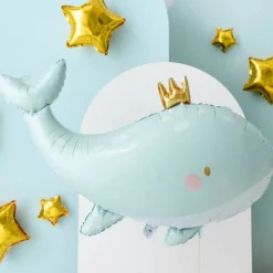Hval Folieballon Lyseblå