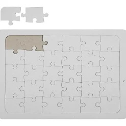 Hvidt Puslespil 21 x 30 cm