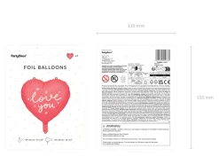 I Love You Hjerte Folieballon