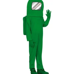 Imposter Grøn Astronaut Børnekostume