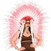 Indianer Fjerhovedpynt Pink