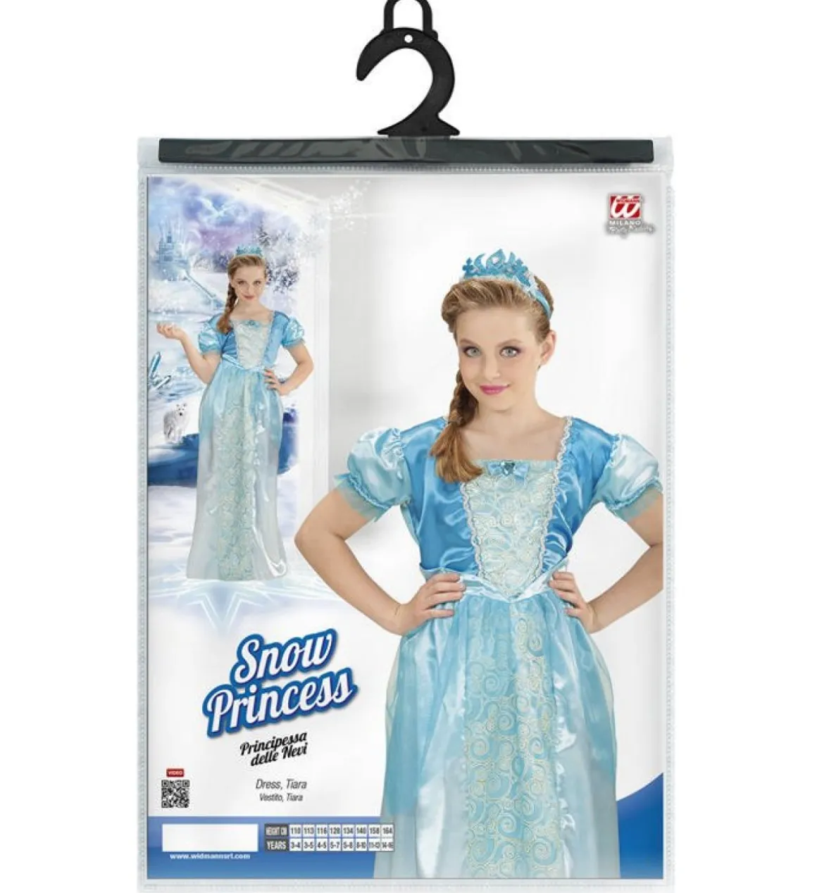 Isdronning Børnekostume