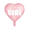 It's A Girl Hjerte Folieballon