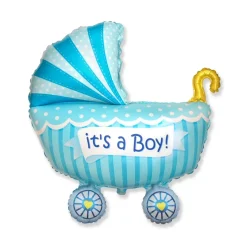 It’s a Boy Barnevogn Folieballon Blå