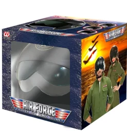 Jagerpilot Hjelm Sort