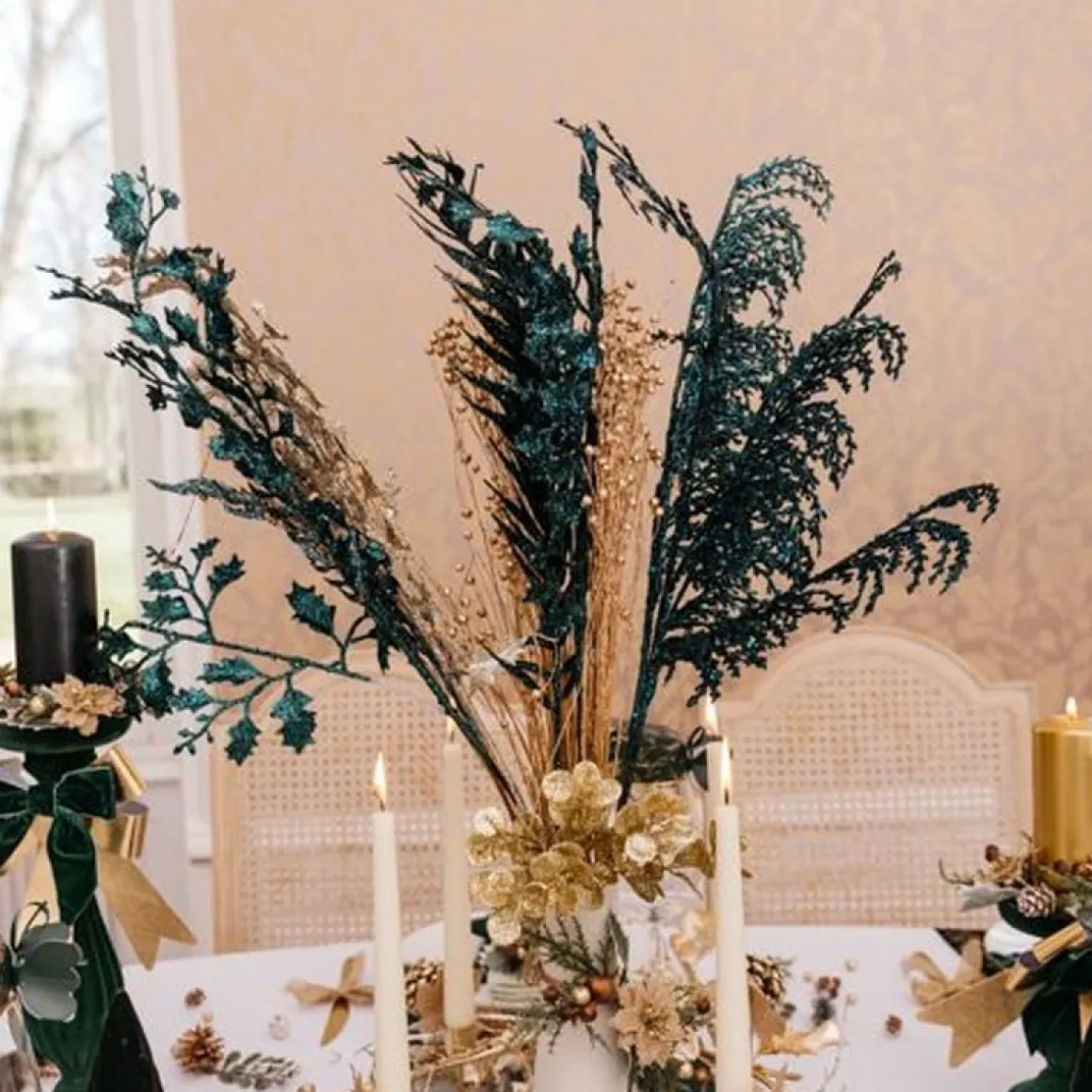 Julegren Glitter Guld