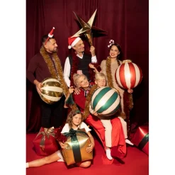 Julekugle Folieballon Mix
