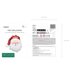 Julemand Folieballon Rød/Hvid
