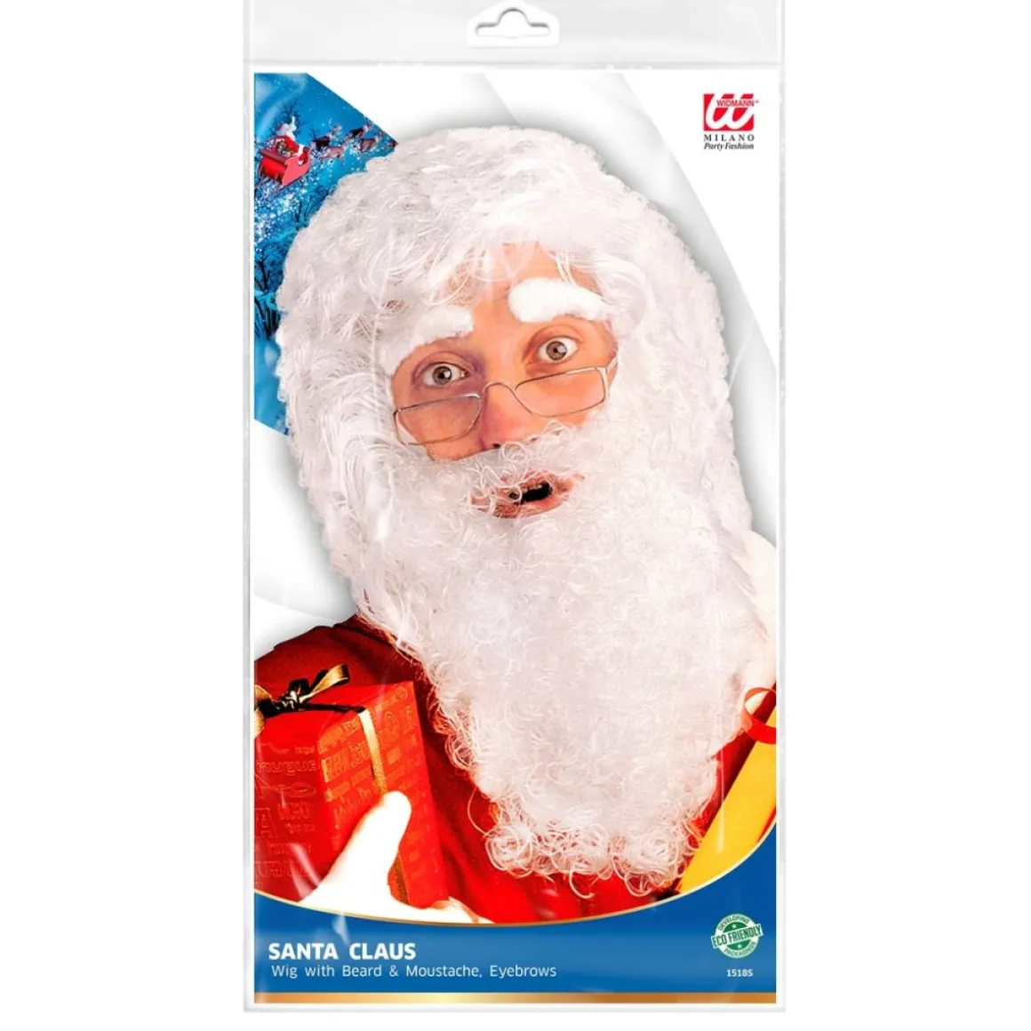 Julemandsparyk Med Skæg