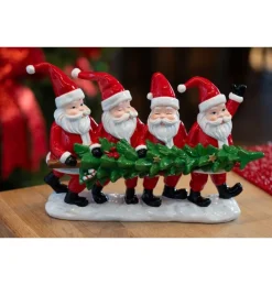 Julemænd Med Juletræ Figur