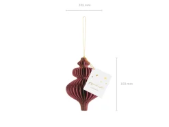 Julepynt Honeycomb Ornament Bordeaux