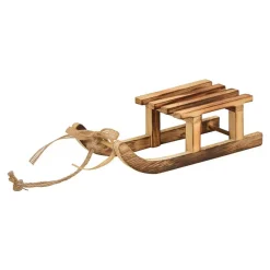 Juleslæde Træ 20 cm