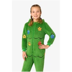 Juletræ Børneonesie Grøn