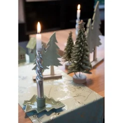 Juletræ Keramik Lysestage