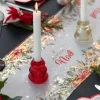 Juletræs Glas Lysestage Guld