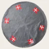 Juletræstæppe Med Flag Grå/Rød