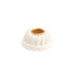 Kageform Lysestage Hvid