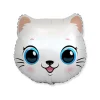 Kat Folieballon Hvid