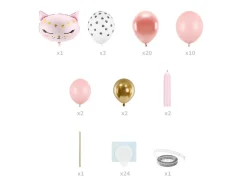 Kat Ballonfigur Lyserød