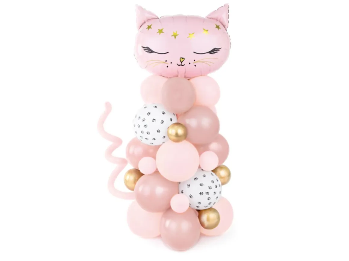 Kat Ballonfigur Lyserød