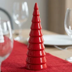 Keramik Juletræ Rød