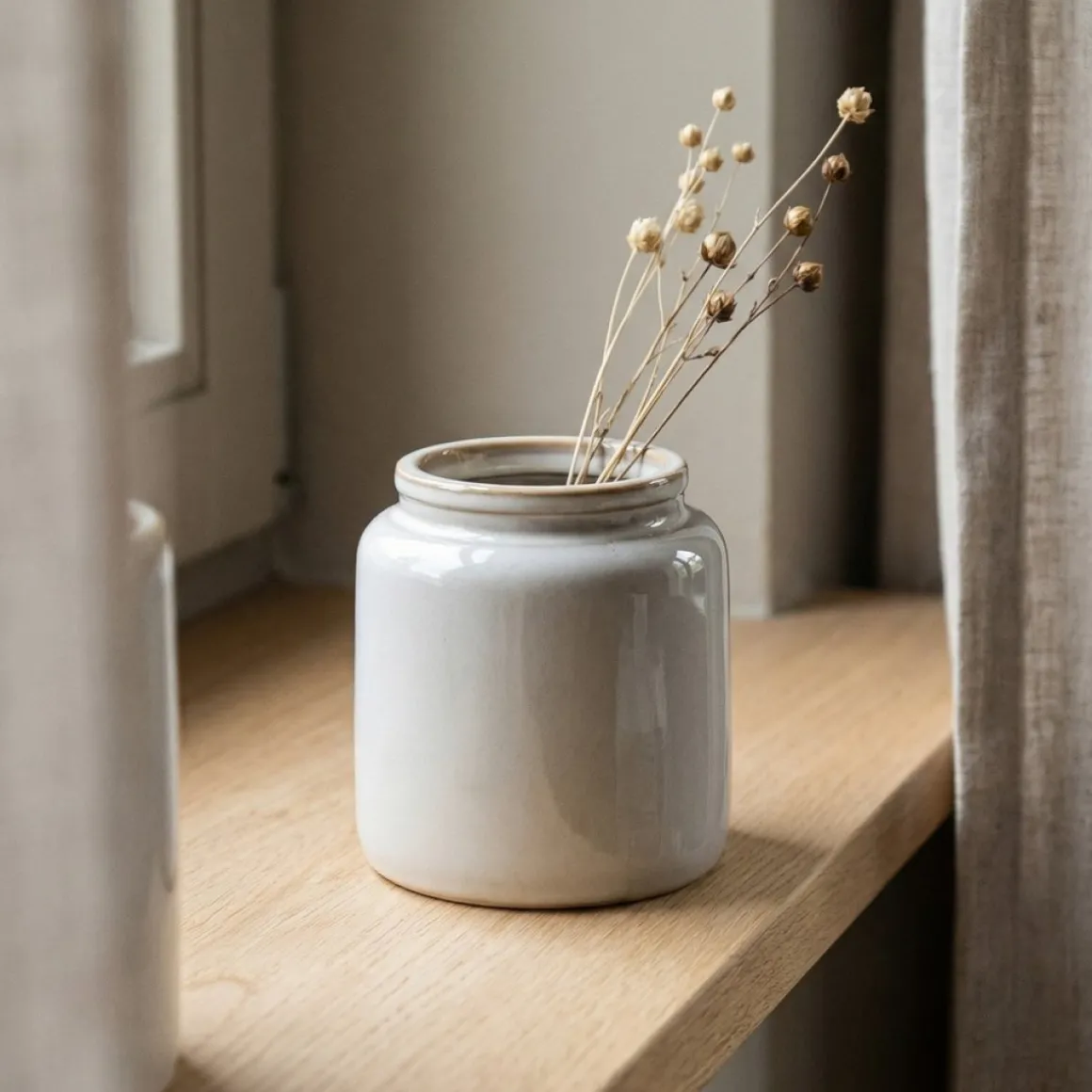 Keramik Vase Grå