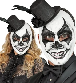 Killer Klovn Maske Med Tophat