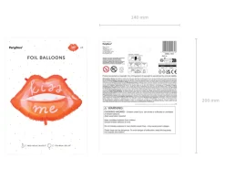 Kiss Me Læber Folieballon