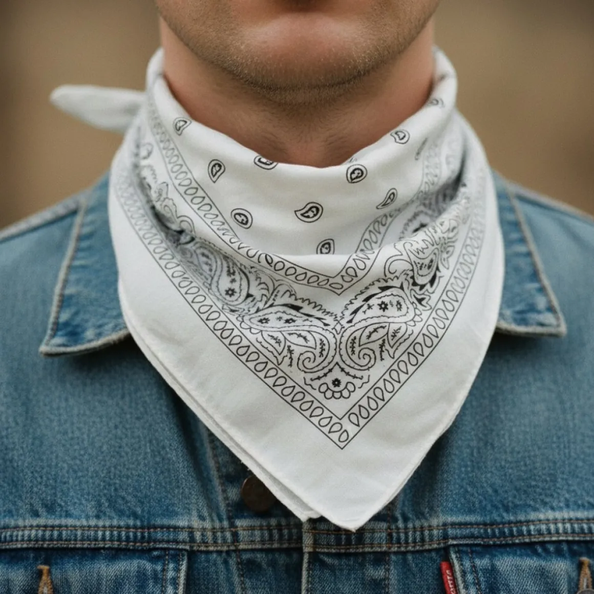 Klassisk Bandana Hvid