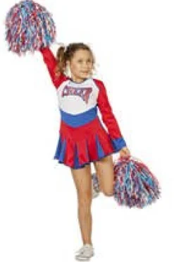 Klassisk Cheerleader Børnekostume