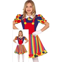 Klovn Børnekostume Farverig