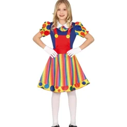 Klovn Børnekostume Farverig