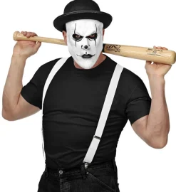 Klovne Maske med Bowlerhat