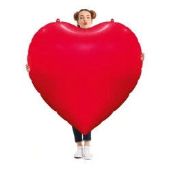 Kæmpe Hjerte Folieballon Rød