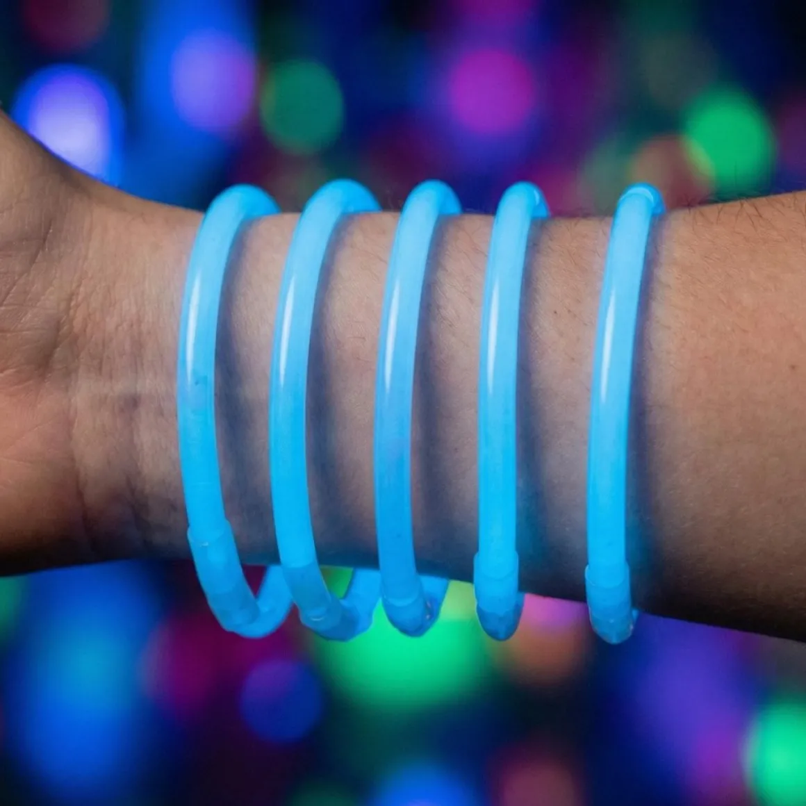 Knæklys Armbånd Blå