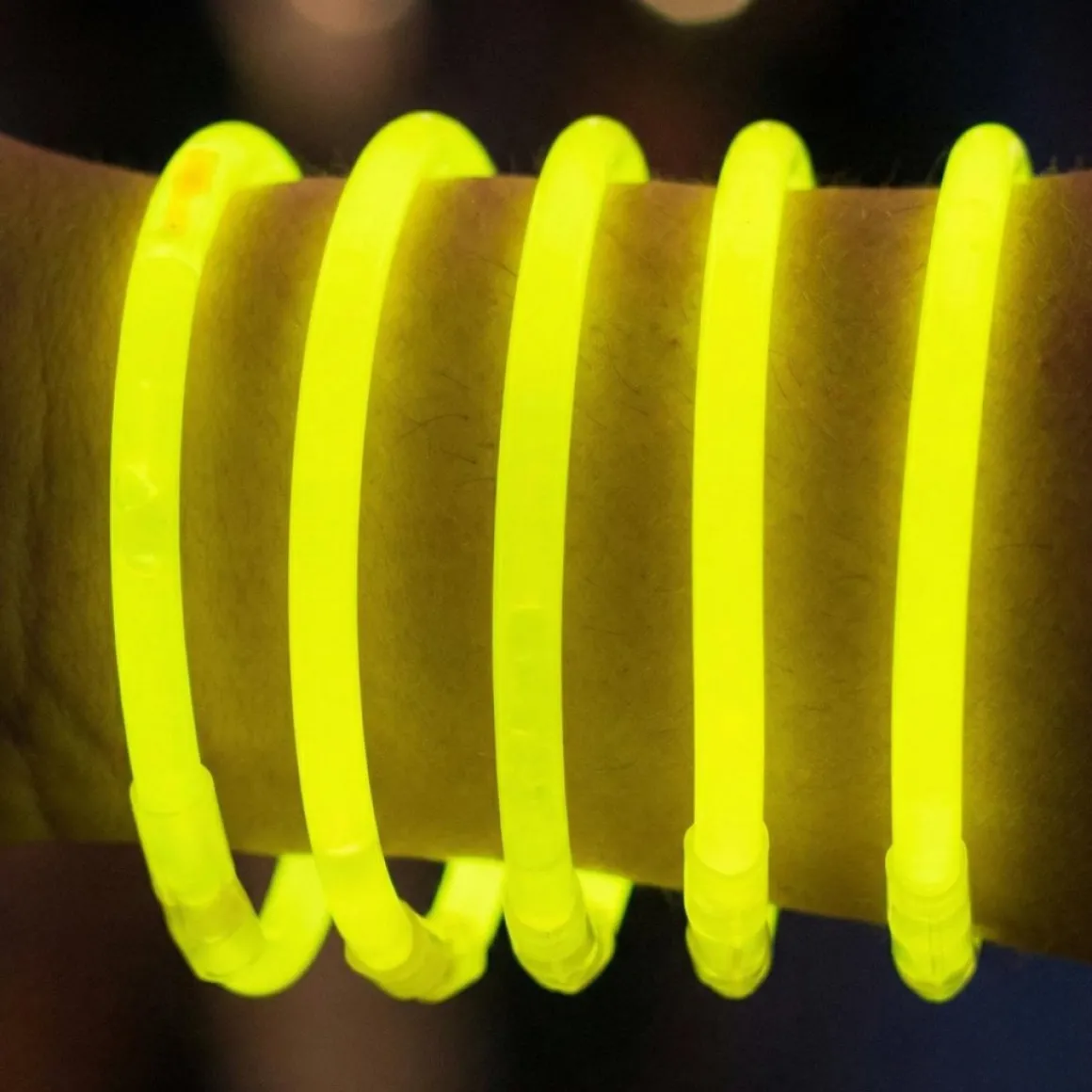 Knæklys Armbånd Gul