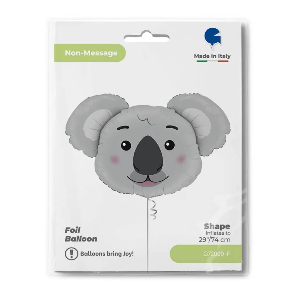 Koala Hoved Folieballon