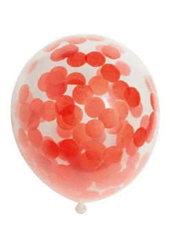 Konfetti Balloner Rød