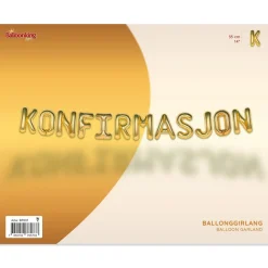 Konfirmasjon Ballonguirlande Guld