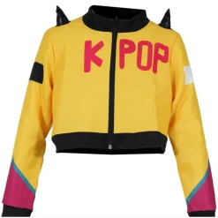 K-Pop Stjerne Børnekostume Gul