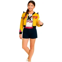 K-Pop Stjerne Børnekostume Gul