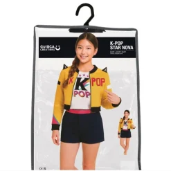K-Pop Stjerne Børnekostume Gul