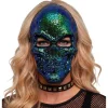 Kranie Pailletmaske Blå/Grøn