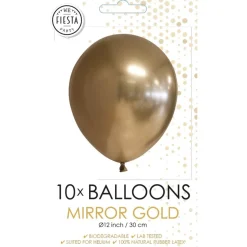 Krom Latexballoner Guld