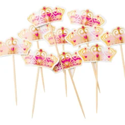 Krone Kagetoppere Pink/Guld