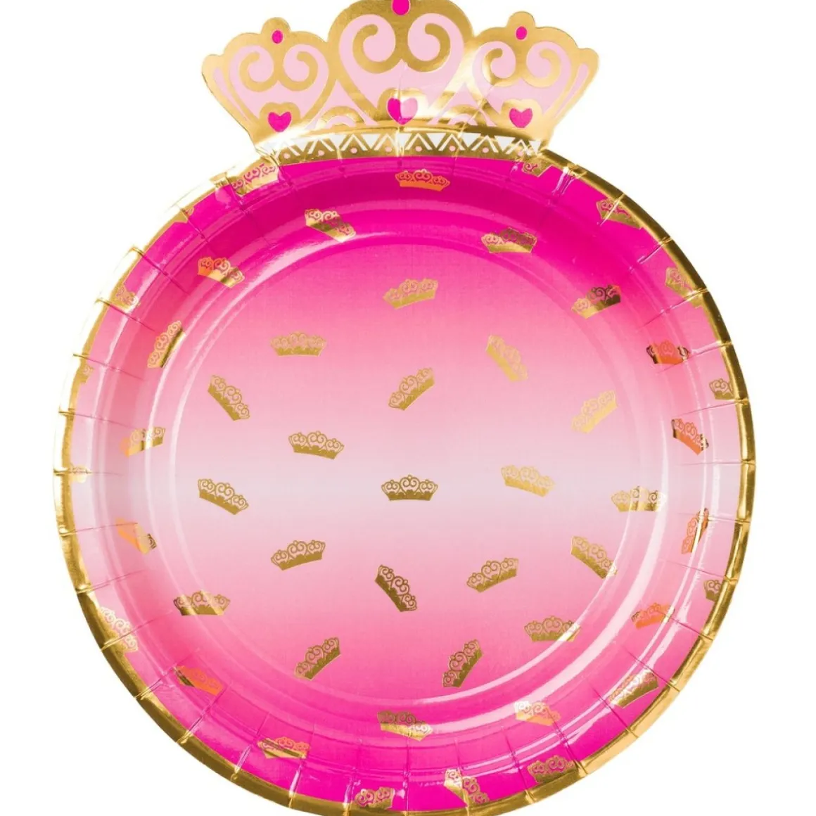 Krone Tallerkener Pink/Guld