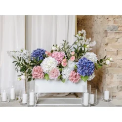 Kunstig Hortensia Blomst Hvid