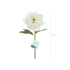 Kunstig Pæon Blomst Hvid